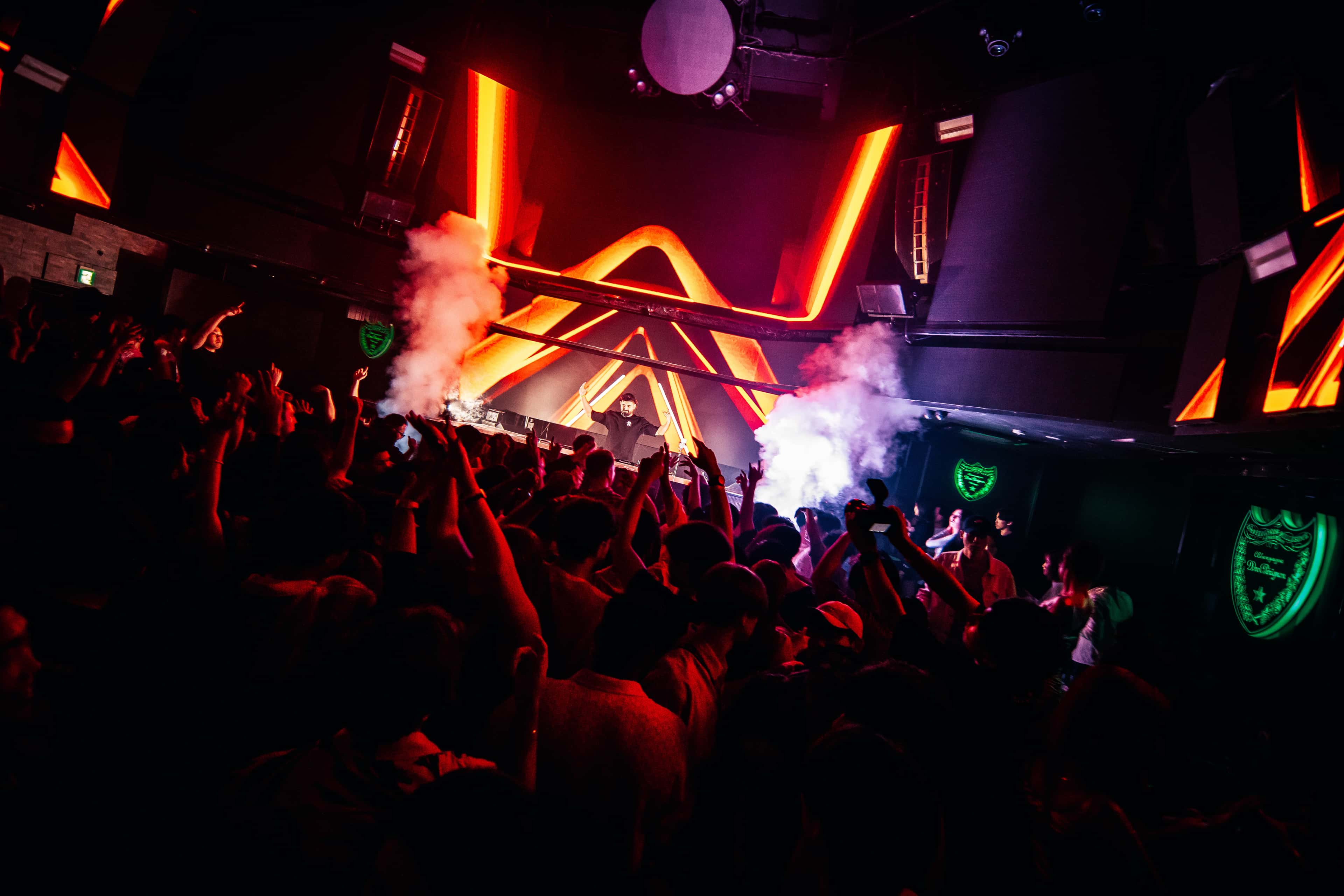 DJ booth view